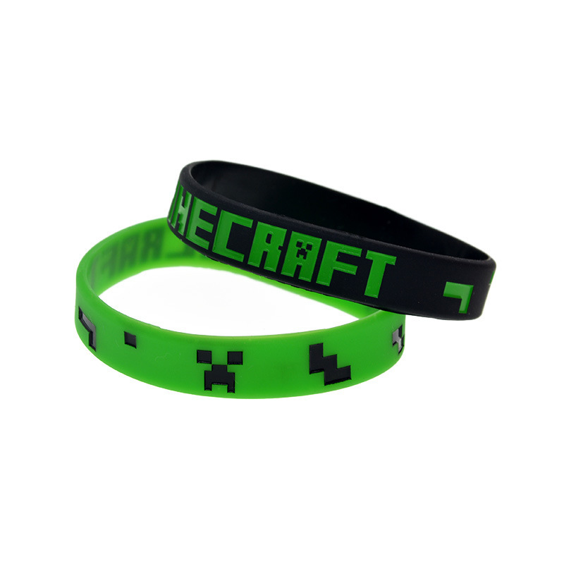 My World Game Silicone Bracelet PixelMine Pixel Miner War Theme Wrist Band Game Hand Ring
