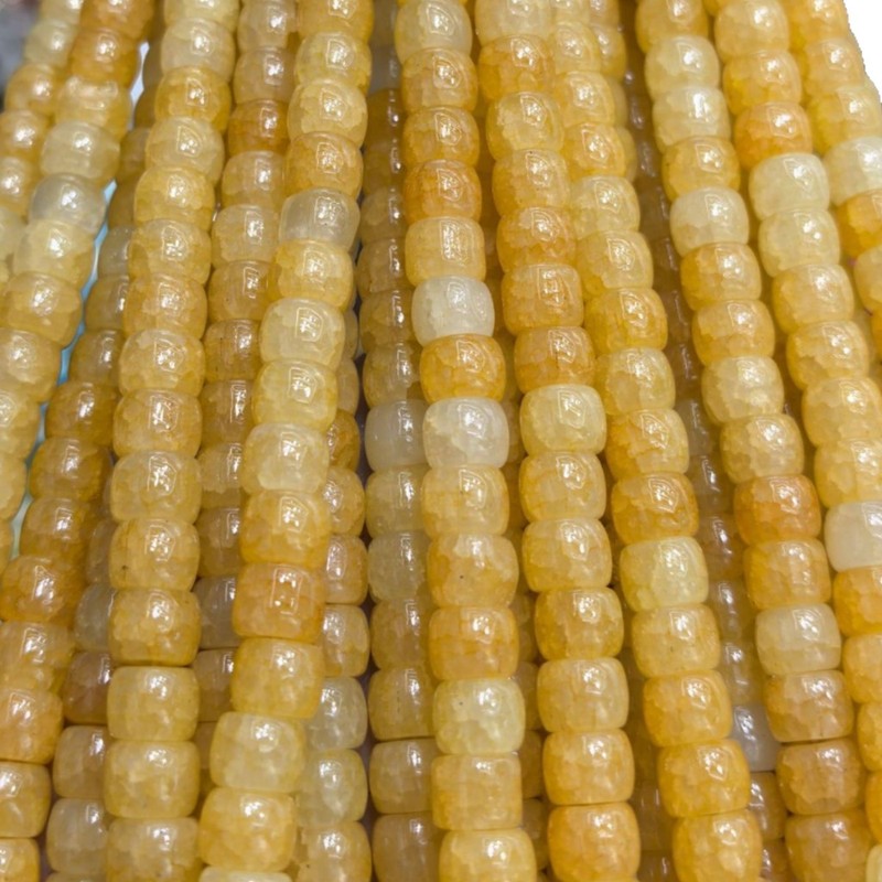 新款6*8水染冰裂玉碎桶珠新中式串珠diy手串手链项链配件饰品批发|undefined