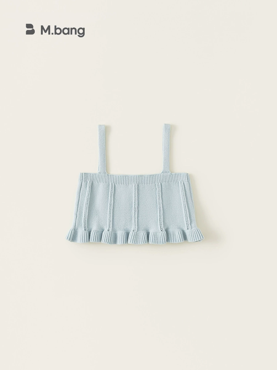 Vest, spring knitted children's T-shirt, children's clothing, western style