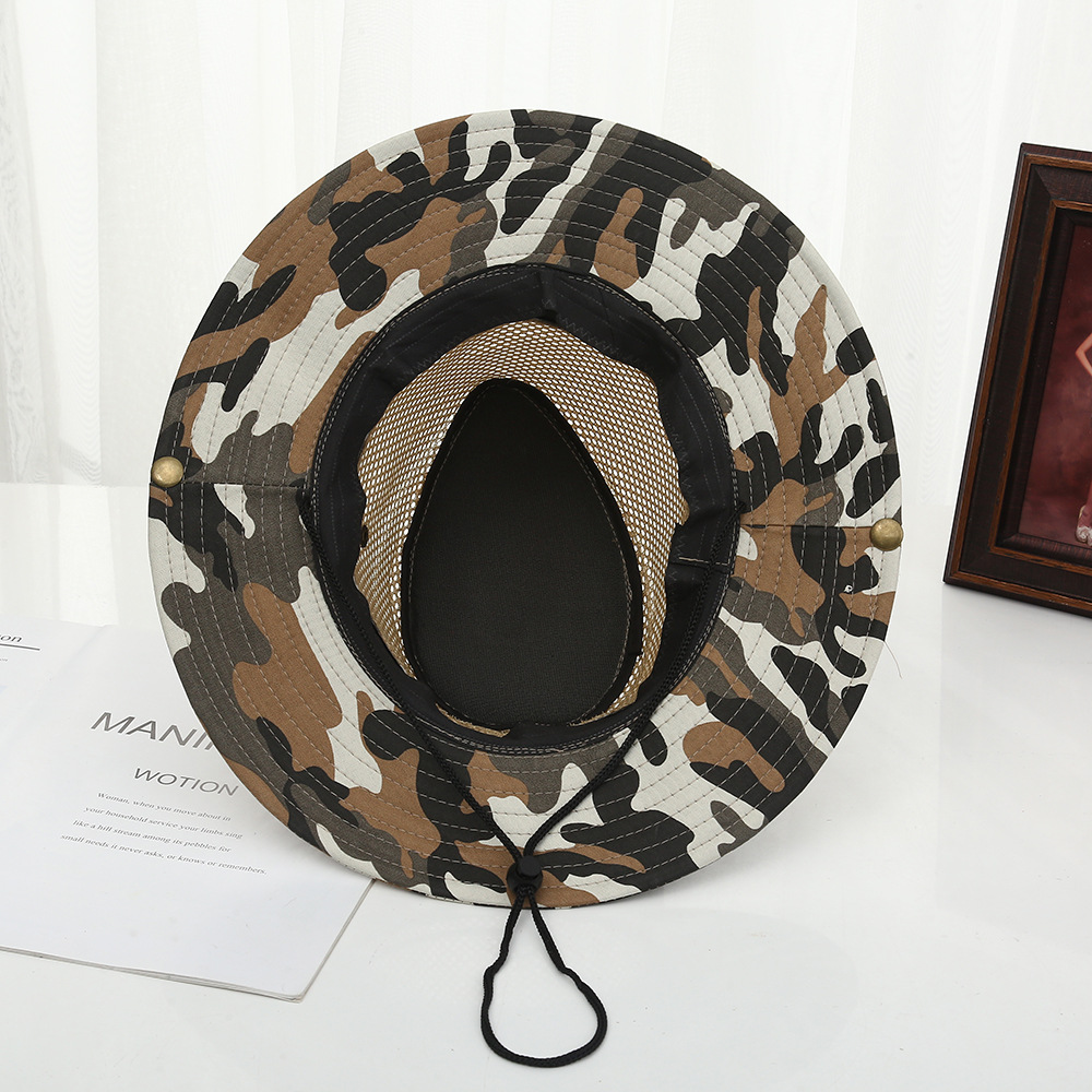Climbing breathable summer denim camouflage travel sun hat…