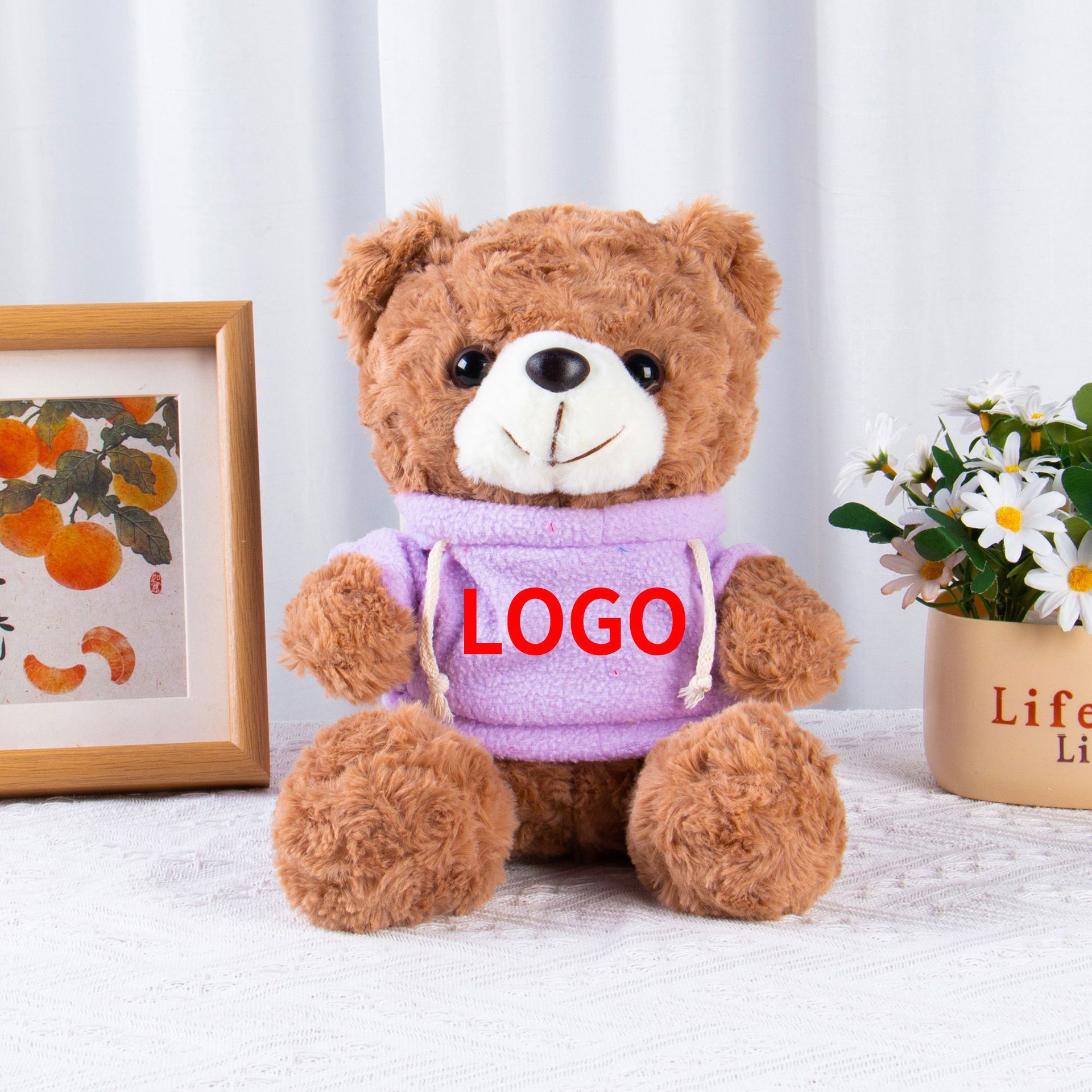 Muñecas de peluche, osos, camisetas, uniformes escolares, suéteres, muñecas para dibujar y imprimir logotipo