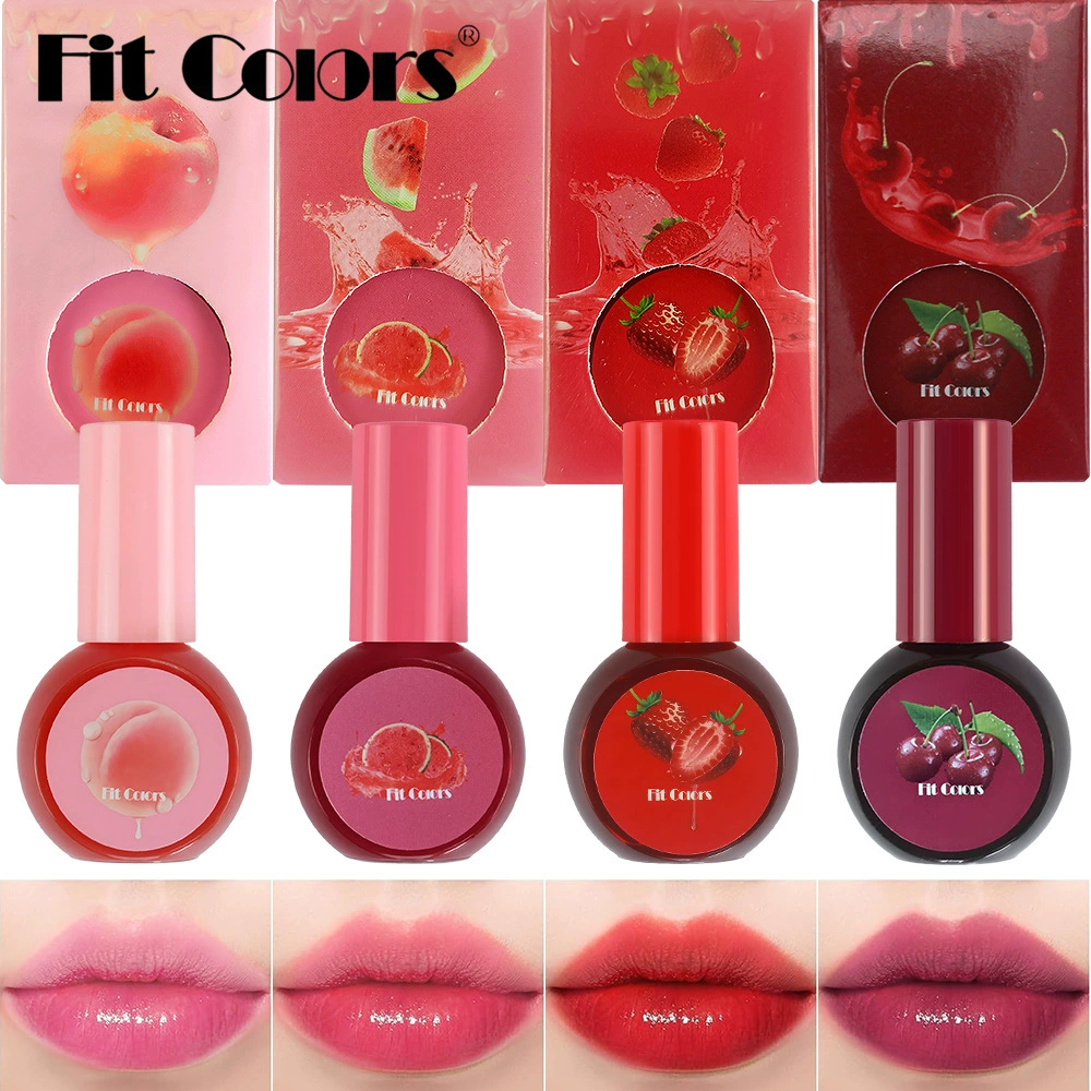 Fit Colors Многофункциональный фруктовый кармин матовый ремонт длительный цвет Жидкая помада тени для век румяна