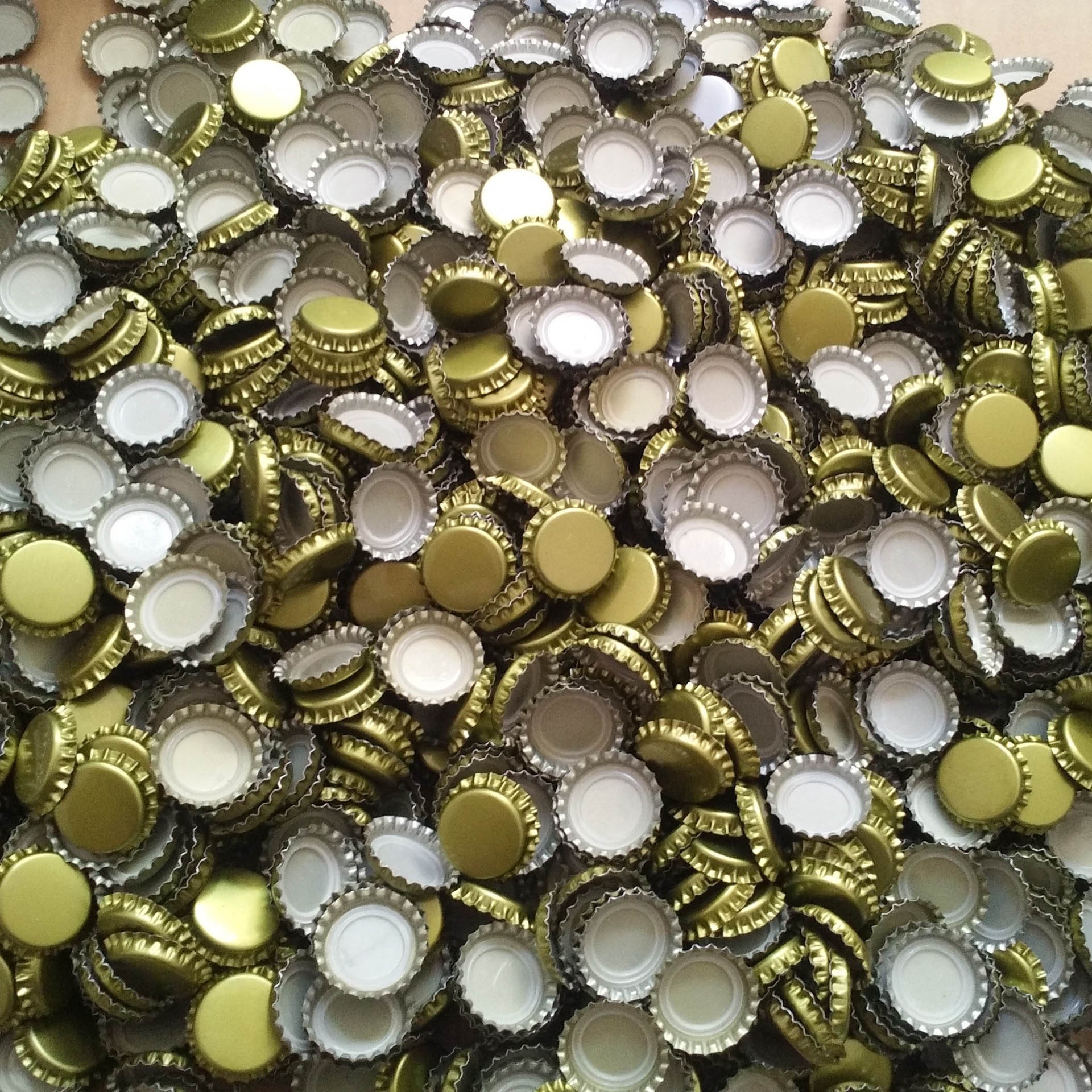 Gold with mat; tinplate