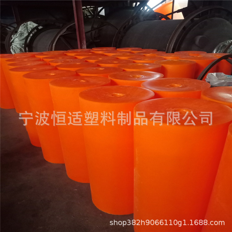 恒适提供一体式浮筒PE材质500*1000圆柱形浮体批发滚塑浮体开发