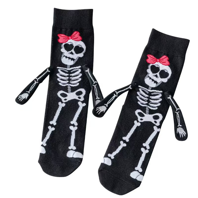欧米のins風の中で筒のカボチャの靴下のハロウィンのアイデアは手をつないで靴下をつないでかわいいです。|undefined