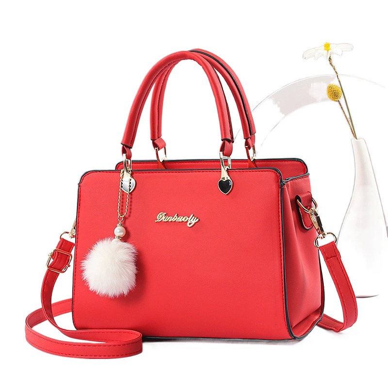 Shoulder Bag Taizhou Pure Color Crossbody Handbag, Middle-Aged Style, 24×13×18 cm
