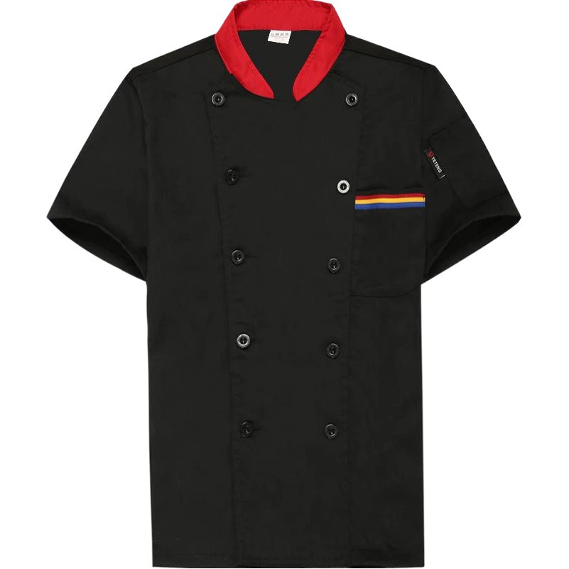 Шеф-повар Рабочая одежда с короткими рукавами Летняя тонкая лапша для торта