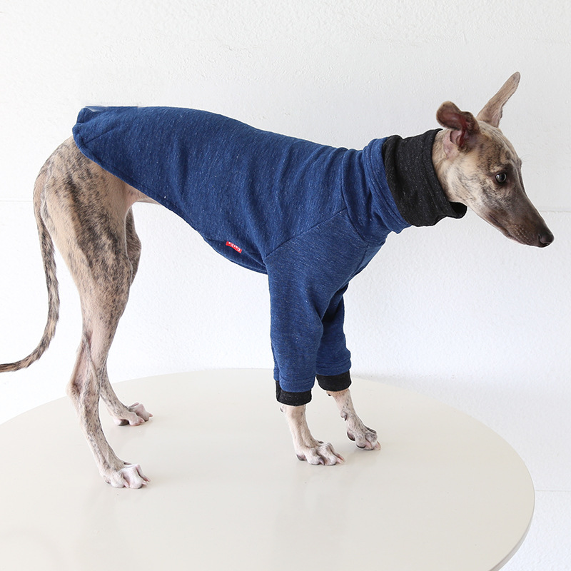 Petstyle 双色袖领打底衫 意大利小灵缇惠比特宠物衣服跨境亚马逊|undefined