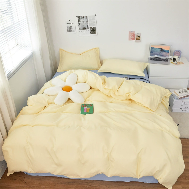 Комплект постельного белья Aloe Vera Cotton, 4 предмета, однотонный/двухцветный, размеры 150×200–200×230