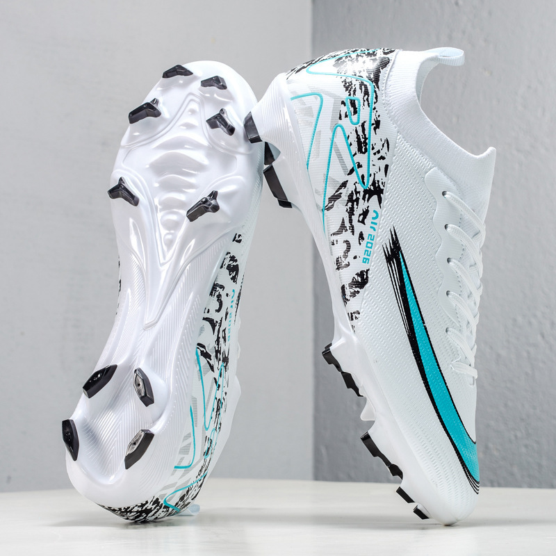 Zapatos de Fútbol con Tacos AG de TPU y TPR Ligeros de Corte Bajo para Pastos Sintéticos y Naturales
