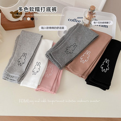 Children's Bodysuit Leggings Spring and Autumn Thick Middle and Small Children Cartoon Printed Leggings for Girls to Wear Outdoors