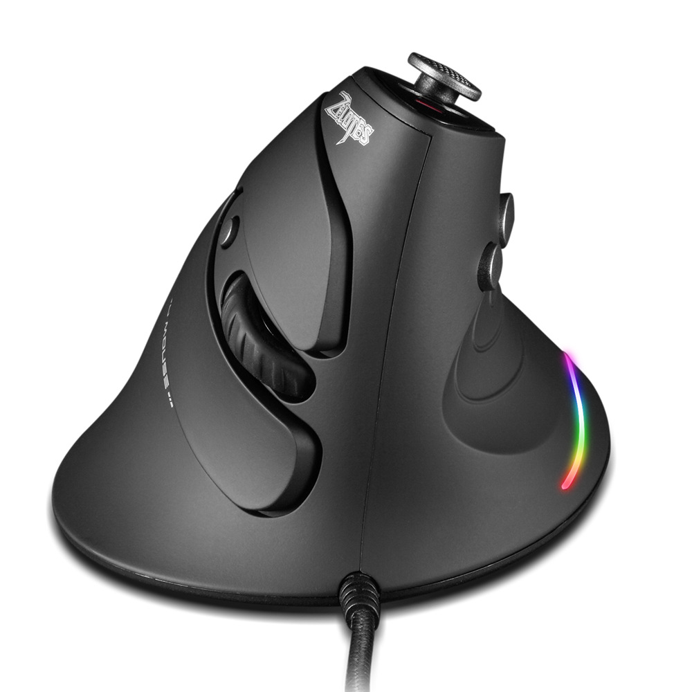 C-10 Master 12 Key Joystick Programming Wired Vertical Mouse Colorful Gradient RGB_voghion.com