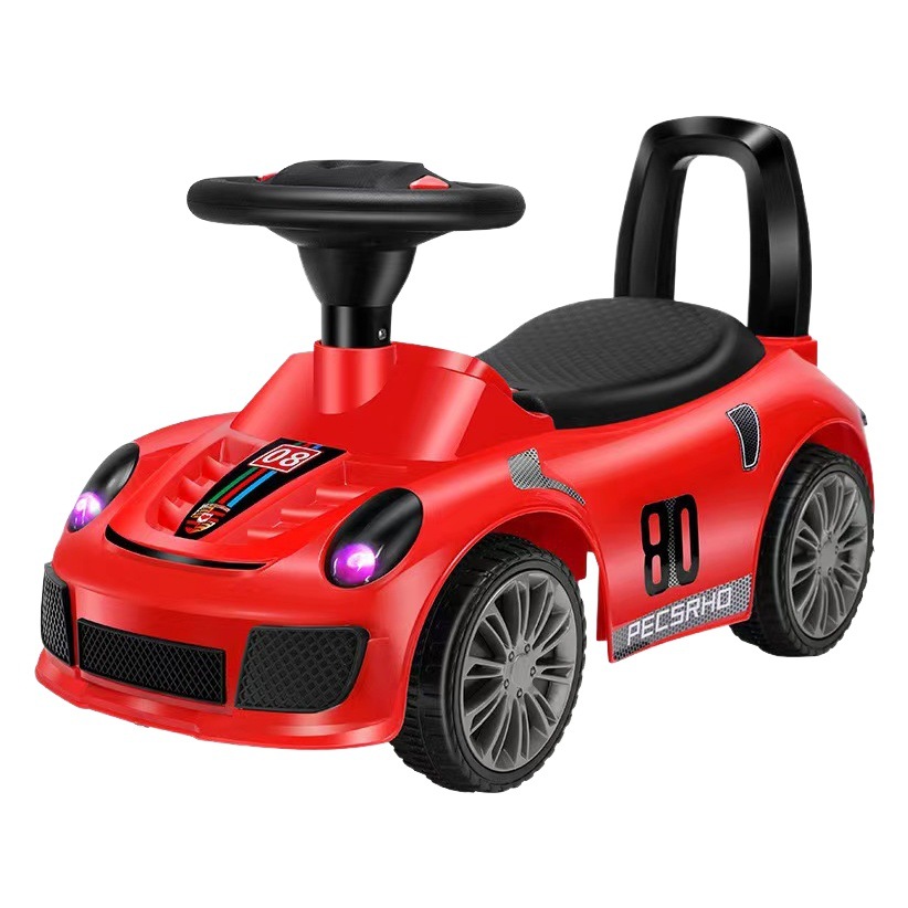 Coche oscilante para niños deslizante anti-vuelco coche para niños 1-3 años de edad bebé juguete coche polea de empuje manual