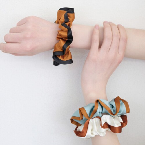 New 22mm Silk Hair Tie for Women, French Silk Silkworm Silk Hair Tying Band, Hair Accessory Hair Ring