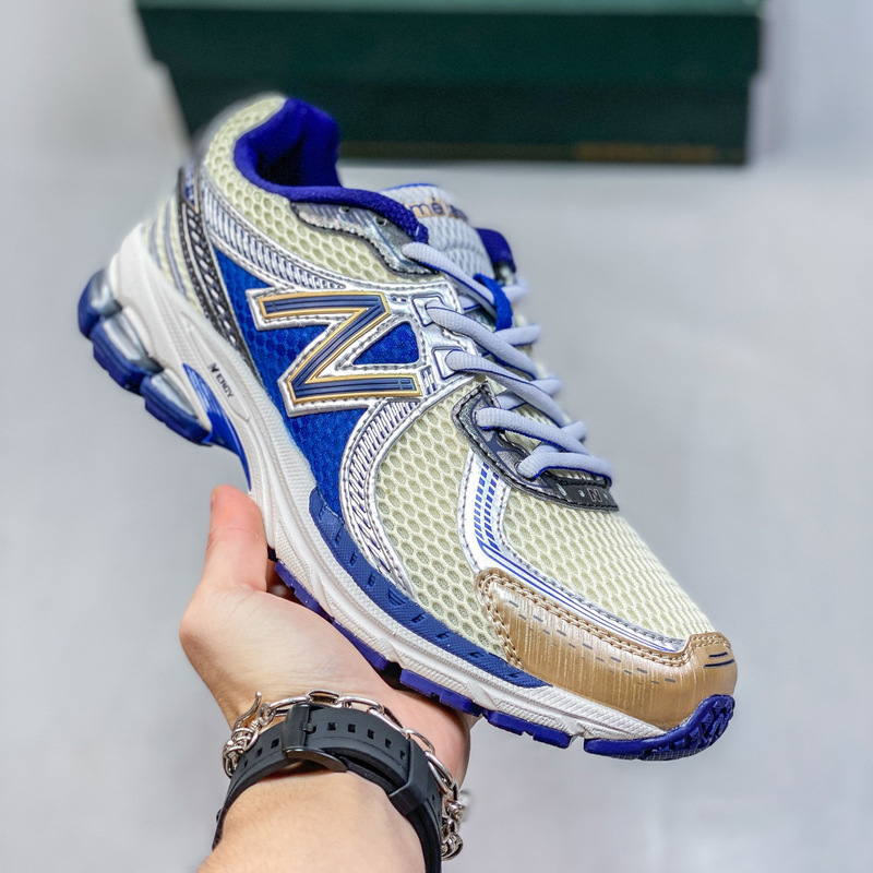 純粋なオリジナル NB860 V2 春と夏のレトロなミレニアムスタイルの男性と女性のトレンディな靴メッシュ通気性クッション性軽量スポーツランニングシューズ|undefined