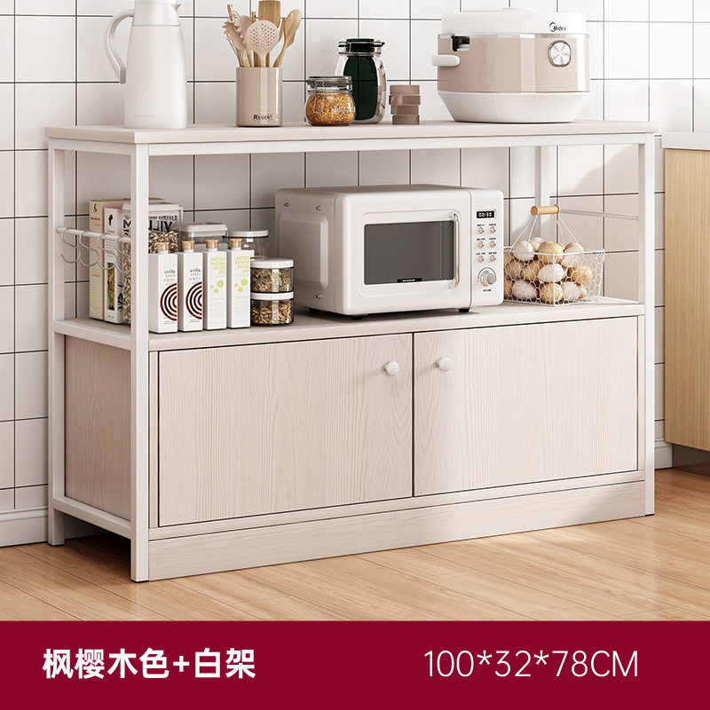 Cocina piso multi-capa vestidor rack de almacenamiento Hogar Moderno minimalista sala de estar pared gabinete de almacenamiento rack de microondas
