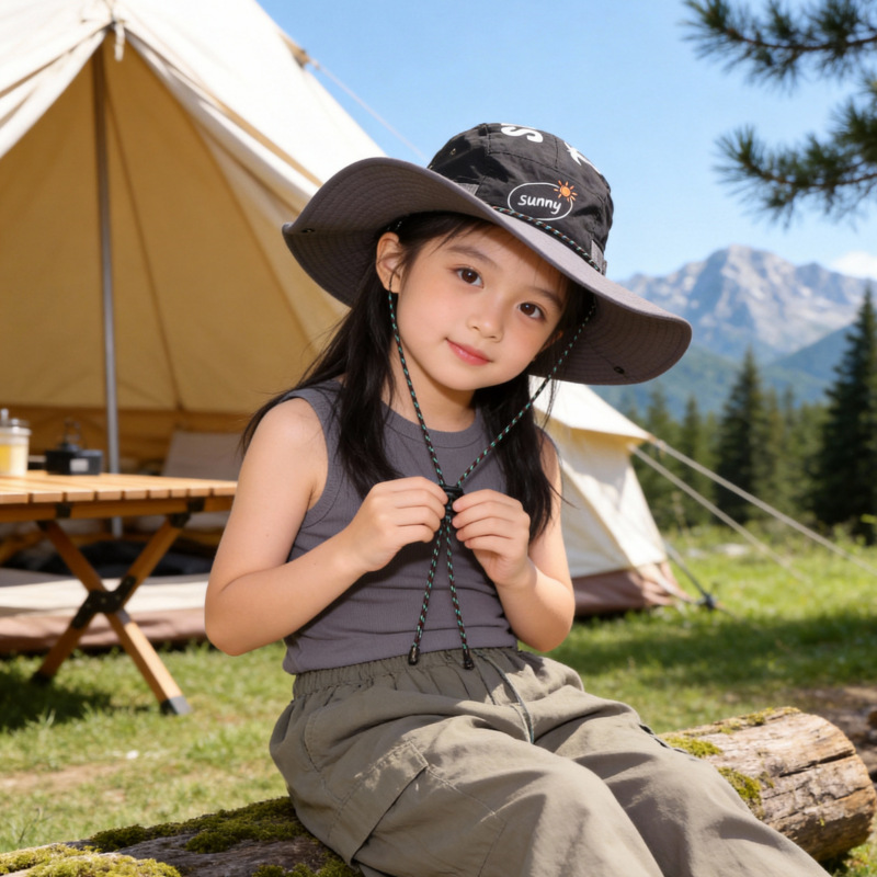 Cappello da sole casual per bambini UPF 50+ Cappello da pescatore in rattan alla moda in stile giapponese per uomo e donna, traspirante e protettivo dal sole per l'estate, campeggio all'aperto, escursionismo e_voghion.com