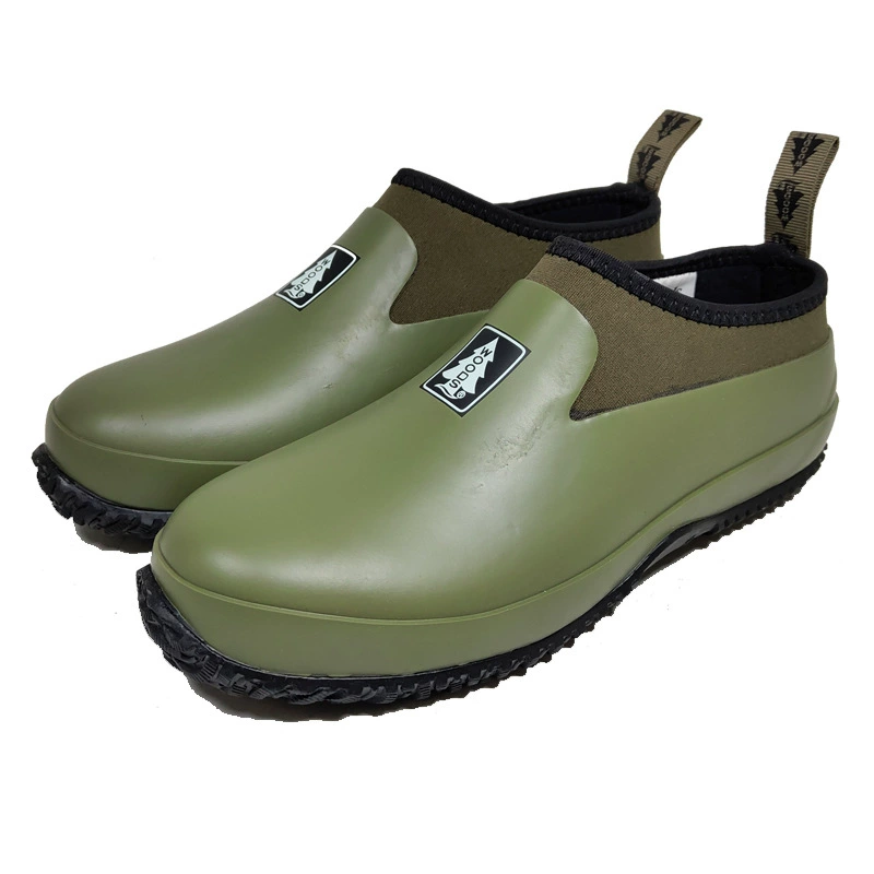 Hongwu Shoes factory Прямая резиновая подошва короткие сапоги весенне-летняя рыболовная обувь рыболовные принадлежности Нескользящие непромокаемые сапоги