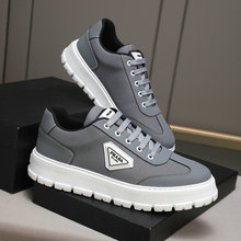 欧美外贸批发男士休闲单鞋潮流时尚系带圆头板鞋百搭透气舒适男鞋