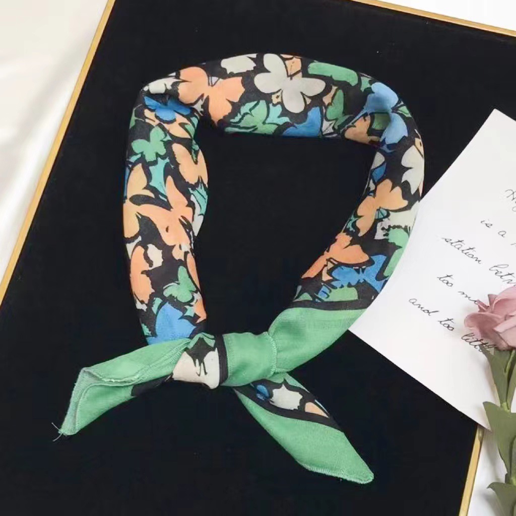 60g Weight Kerchief Classification Daily Occasion cotton and linen Material Flower Pattern Summer Season Women's Gender IG Style Style Women's IG Style Flower Cotton And Linen Kerchief 32