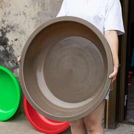 牛筋盆老式加厚圆超大塑料盆洗衣盆家用大号洗澡盆特大号圆盆