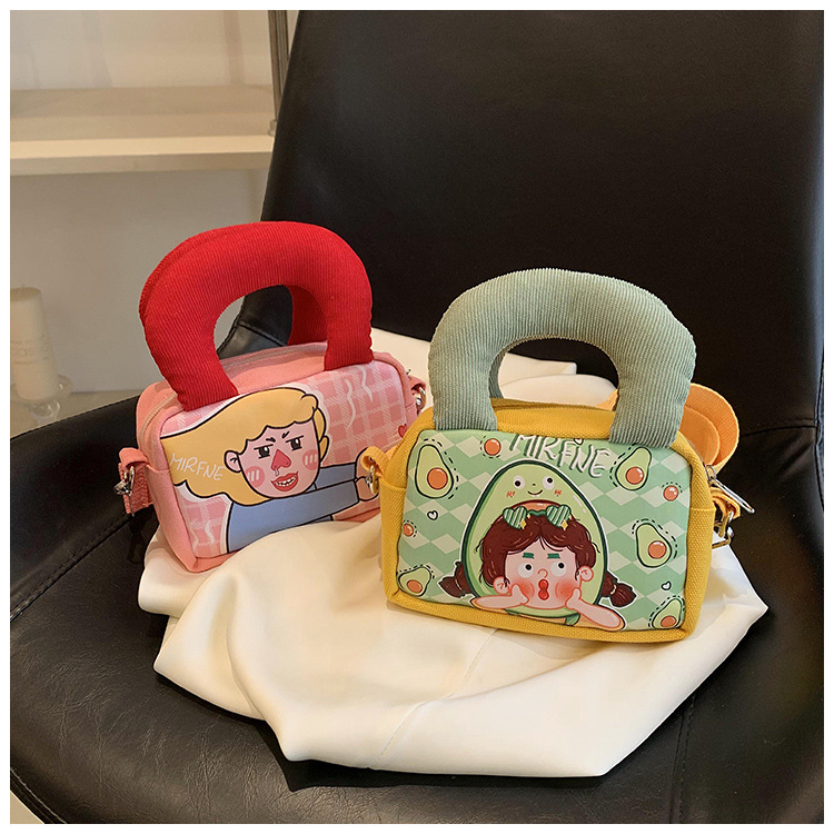 Femmes Moyen Toile Dessin Animé Mignon Fermeture Éclair Sac À Main display picture 5