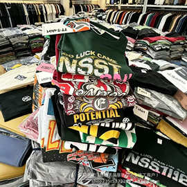 杂款高品质男装T恤摆摊直播外贸实体店爆款春夏秋新款服装批发货