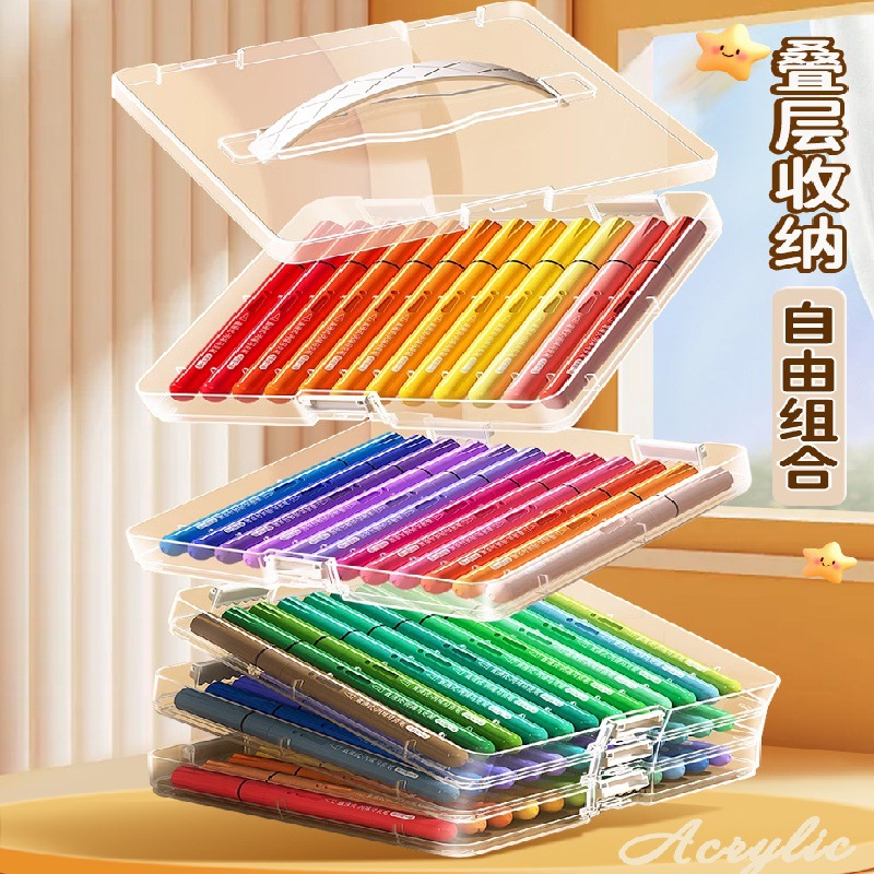 Lápiz de acuarela de color plegable líquido directo para estudiantes de arte, lápiz de color especial para niños, lápiz de acrílico blando