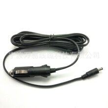 帶燈車載點煙器線 美式點煙器插頭線帶dc插頭線 汽車按摩器電源線