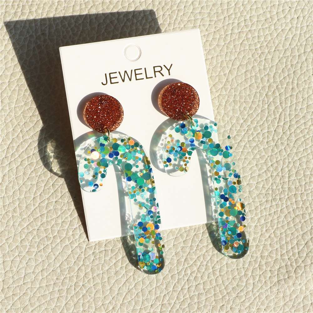 1 Pair Modern Style Christmas Tree Arylic Drop Earrings display picture 5