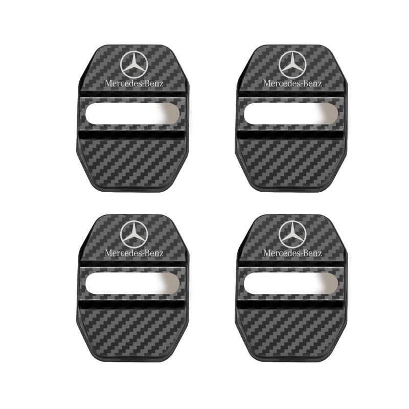 for Mercedes-Benz C E – Mercedes-Benz Other Automotive Interior Supplies - carbon-fiber-4pcs-mercedes-benz-logo