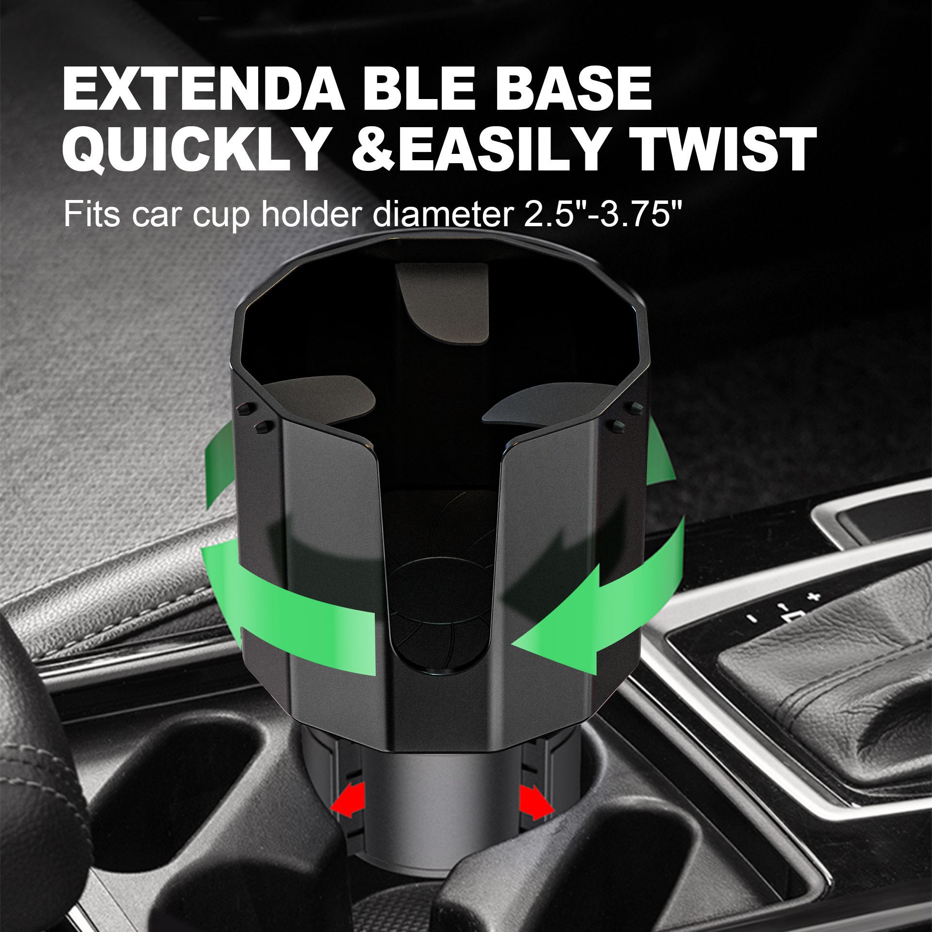 Car Water Cup Holder Multifunctional Water Cup Limiter Car Large Diameter Cup Holder Tray Storage Rack Beverage Cup Holder