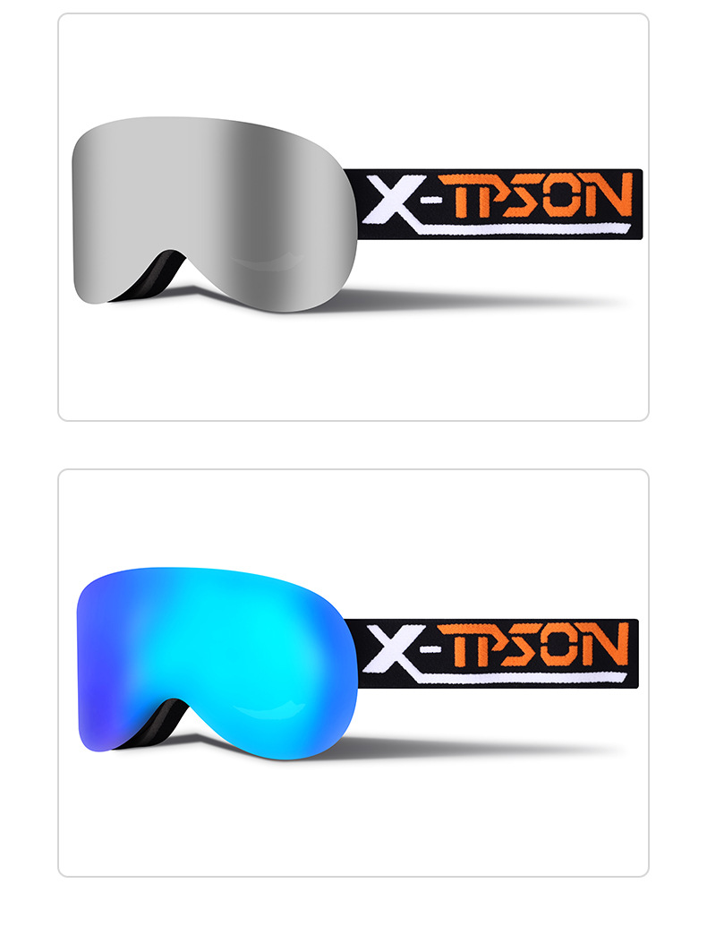 Lunettes de myopie cylindriques pour sports de plein air, double couche anti-buée amovibles, lunettes de ski_voghion.com