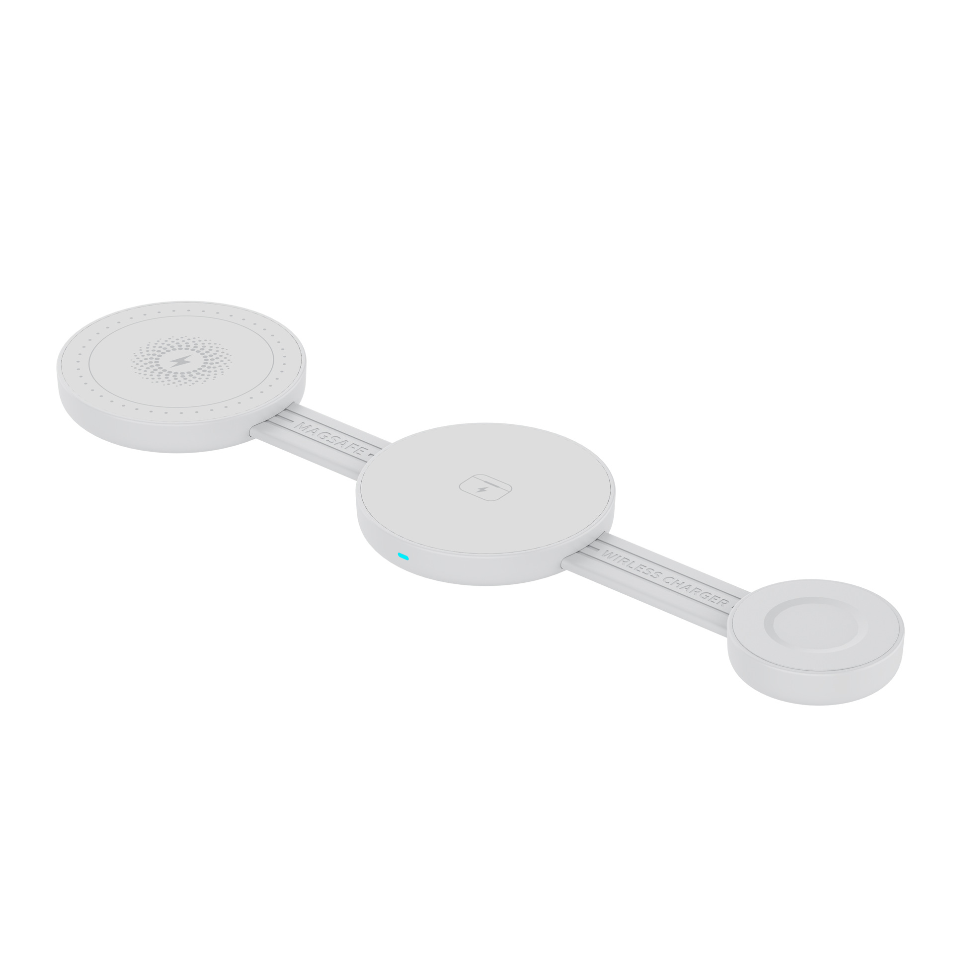 Fábrica directa mini 3 - en - 1 multifunción cargador plegable inalámbrico para teléfonos móviles Apple relojes auriculares