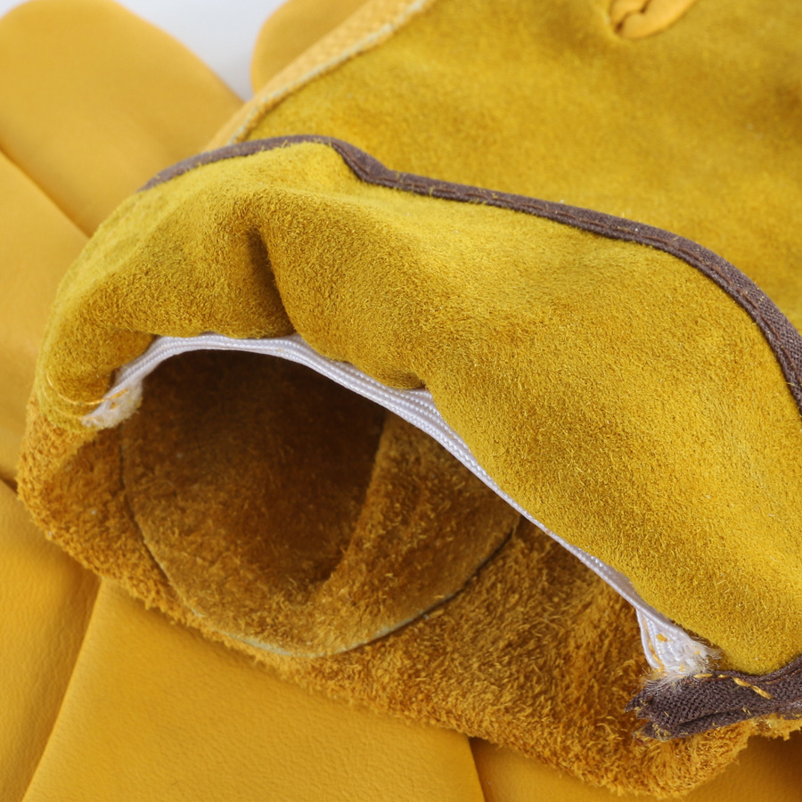 Guantes de jardinería de piel de vaca guantes de conducción antideslizantes y resistentes al desgaste guantes de soldadura eléctrica