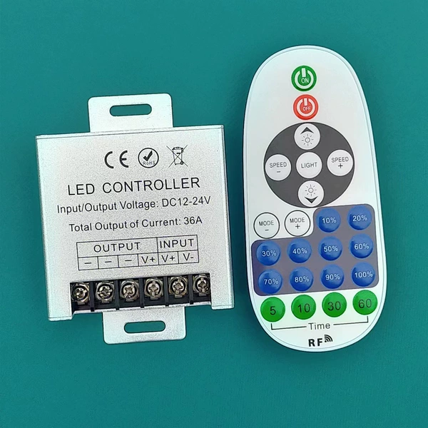 RF wireless radio frequency remote control aluminum shell 36A 432W