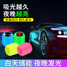 汽车电动车摩托车轮胎一体夜光气门嘴帽气嘴盖帽气门芯趣味标通用