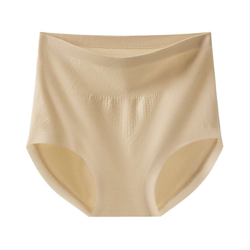 Ladies antibacterianas de cintura alta, damas de cintura alta, estilo fino de verano, transpirable 2024, nueva ropa interior de algodón de color sólido, refrescante
