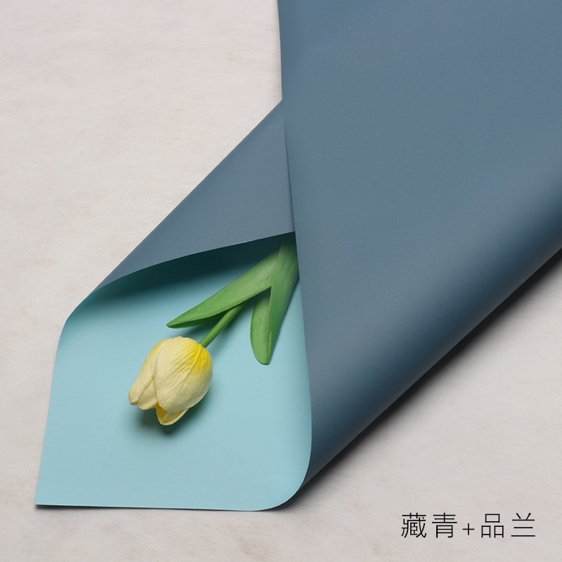 Huaxi Color sólido de doble cara Papel Ouya Material de embalaje de flores al por mayor Floristería Paquete de flores Material de flores Papel de embalaje de ramo