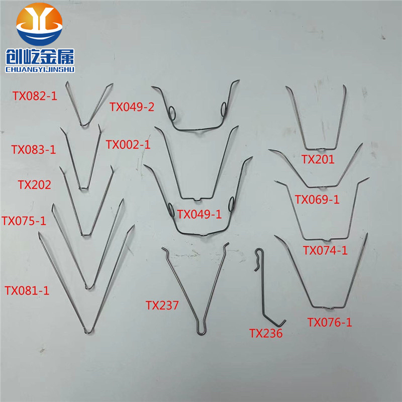 1000条/包 UV弹线挂钩 电泳喷漆挂具波浪线 非标钢丝夹具镀膜加工