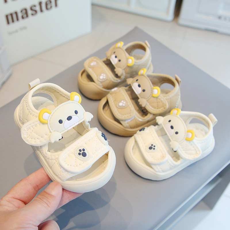 Baby Shoes Summer Sandals Toddler Shoes 0-1-2-3 Years Old Boys and Girls Soft Bottom Toe Beach Shoes Baby Shoes