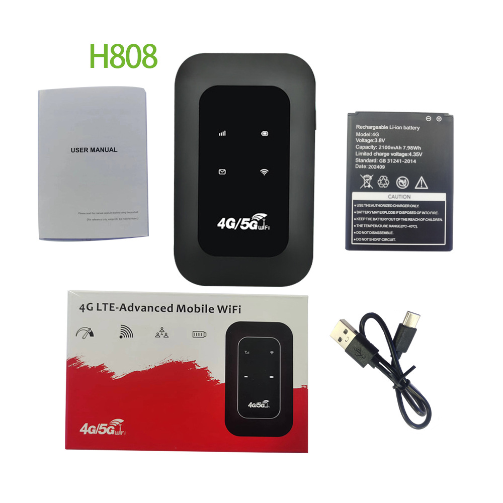 H808 portátil 4G tarjeta inalámbrica portátil móvil wifi150M tarjeta de red ruta todo-Netcom Router