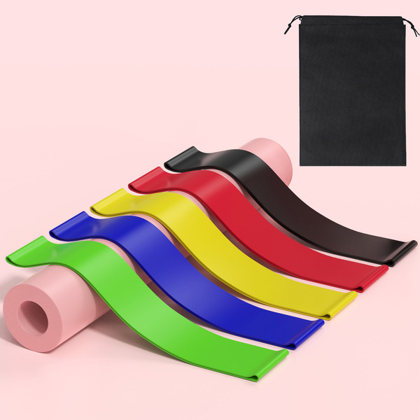 Resistance with yoga with fitness training hip tension band legs