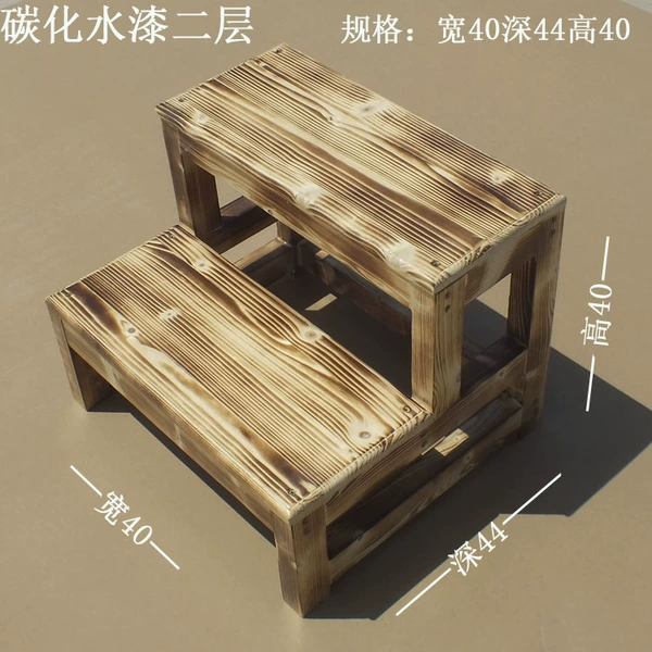 Two layers of carbonized water paint, width 40, depth 44, height 40, disassembled and shipped - platform ladder