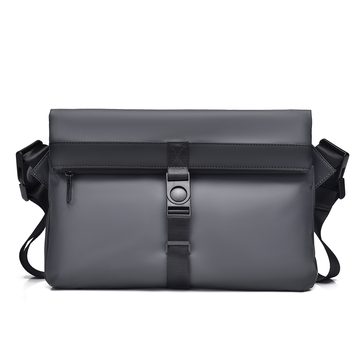 2024 bolsa de mensajero de estilo de negocios de los hombres de gran capacidad de cercanías multifunción bolsa de pecho de hombro de la motocicleta bolsa de mensajero