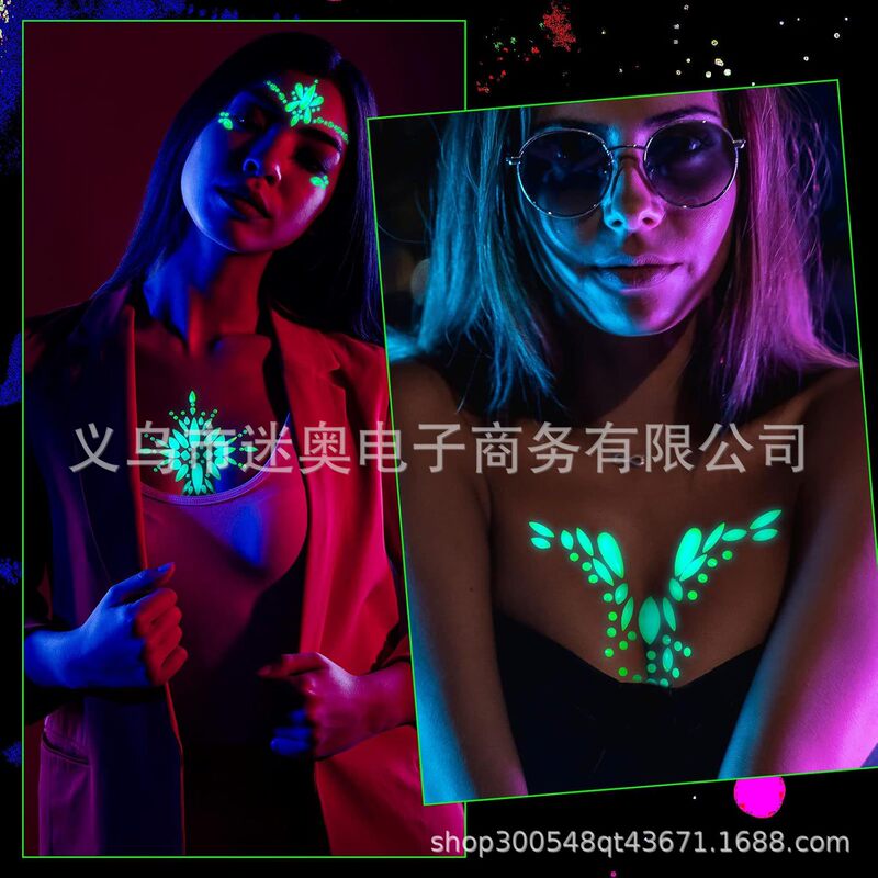Amazon Explosions Resin Diamond Tattoo Sticker Makeup Luminous Chest Sticker Diamond Music Festival Carnival Party Chest Decoration Amazon Explosions Resin Diamond Tattoo Sticker Makeup Luminous Chest Sticker Diamond Music Festival Carnival Party Chest Decoration