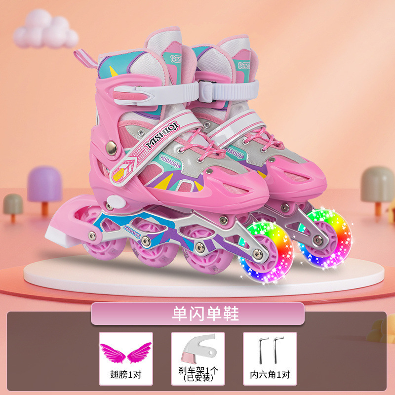 사쿠라 핑크 싱글 글리터 슈즈