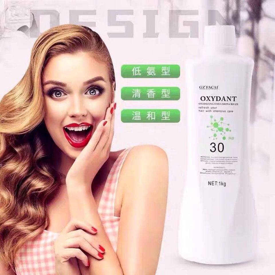 Facaili cabinet hydrogen peroxide milk hair dye hair care products low ammonia mild and aromatic hydrogen peroxide milk 1000ml wholesale