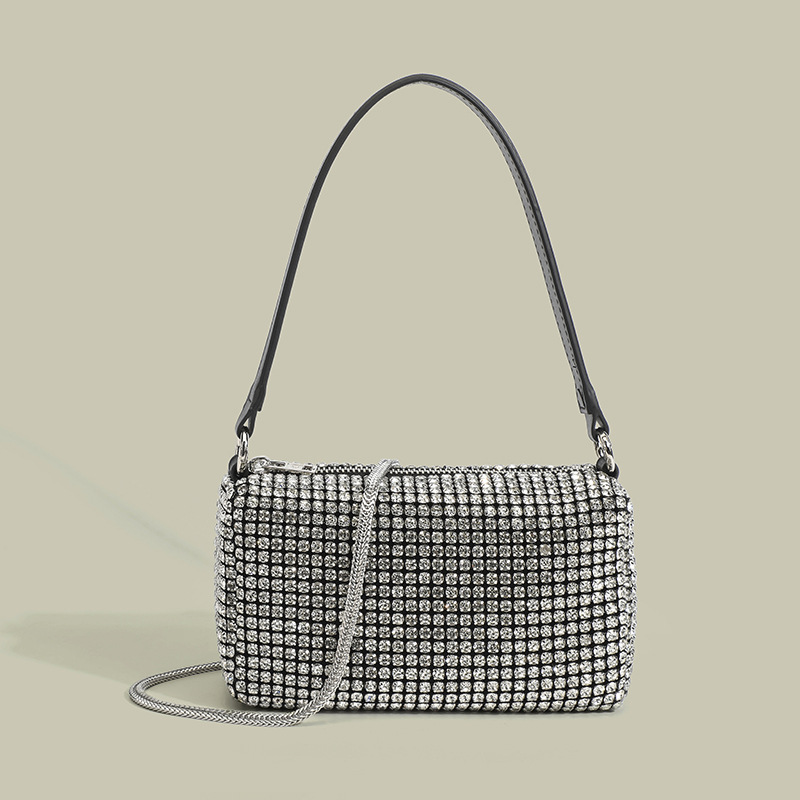 Rhinestone Full Diamond Bag - Luxury Underarm Bag, Evening Clutch, Sparkling Handbag For Women - Thumbnail 8