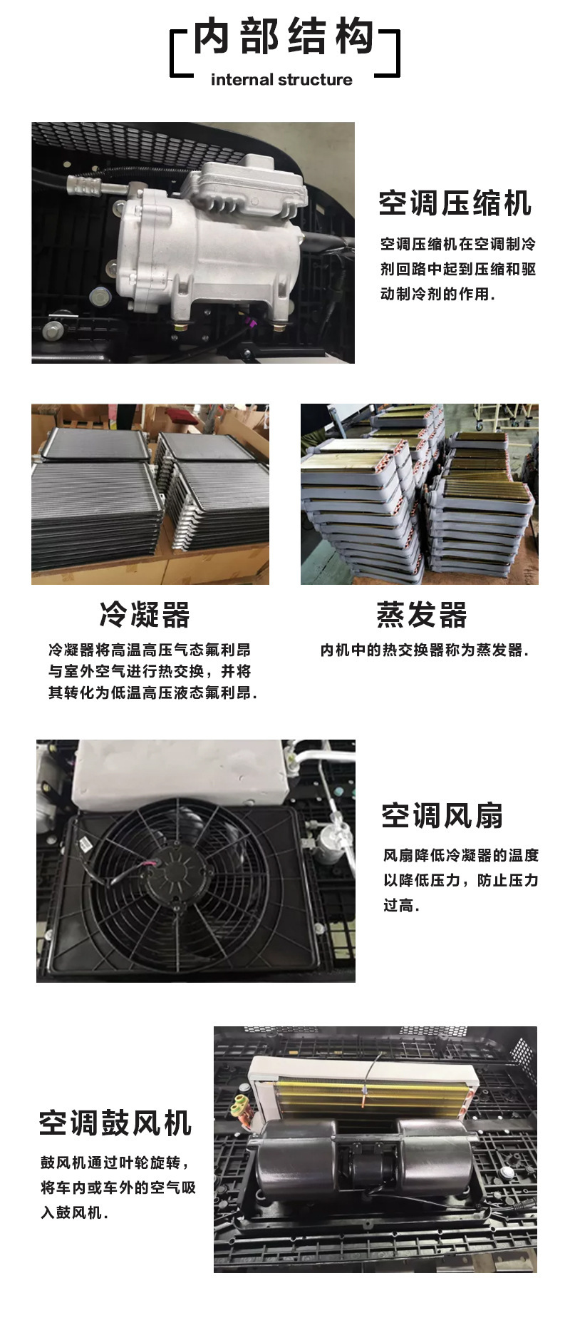SOURCE Factory car air conditioning backpack 12v vertical split truck air conditioning modification electric cooling and heating RV air conditioning